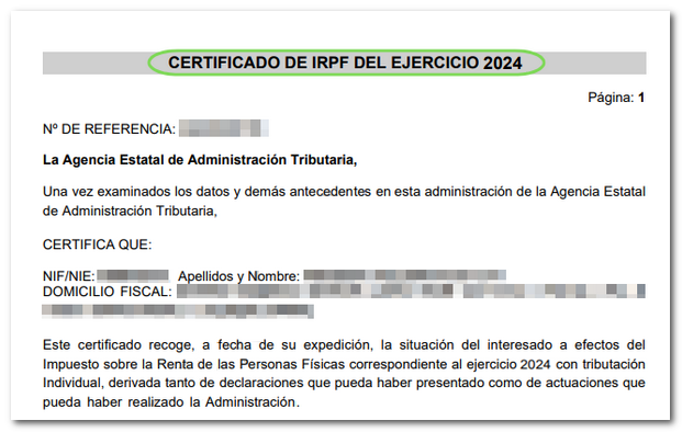 renta certificado irpf agencia tributaria